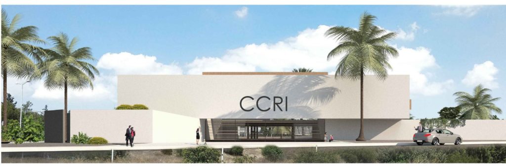 Front view of the CCRI building 